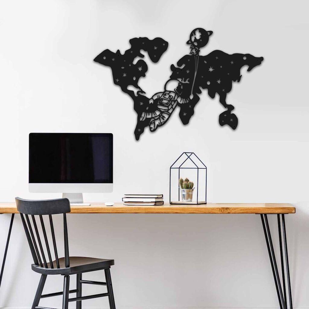 Wallity Zidna dekoracija MT - 006, 74 x 49 cm, Crna