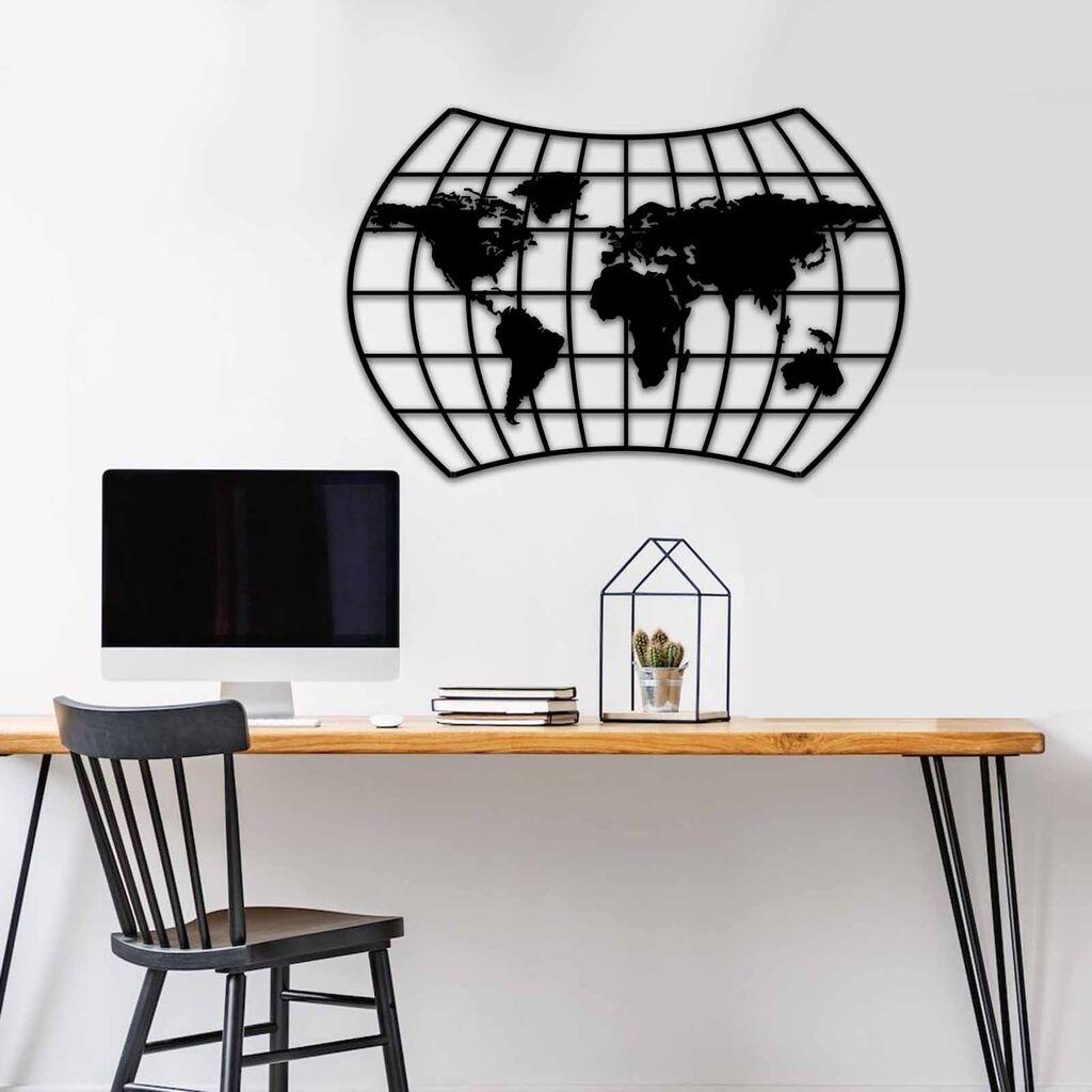 Wallity Zidna dekoracija MT - 019, 74 x 49 cm, Crna