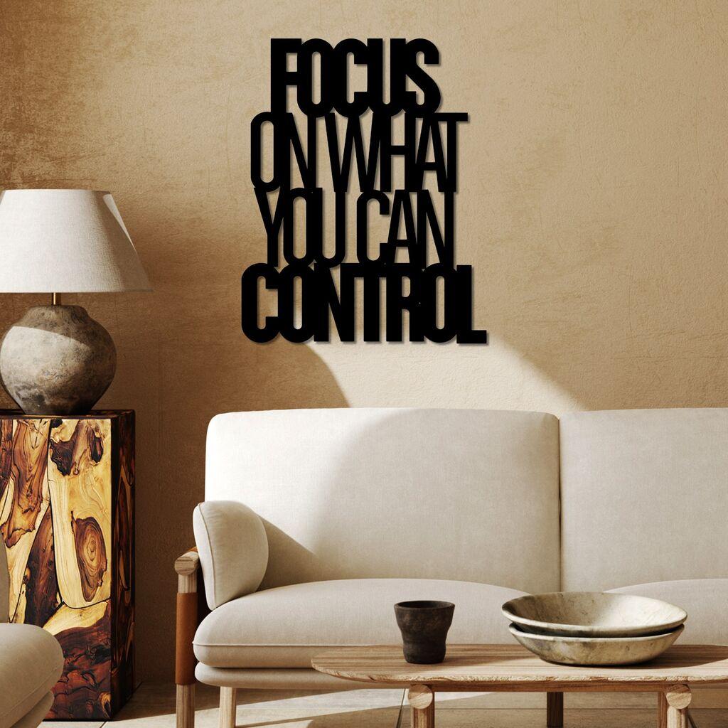 Wallity Zidna dekoracija Focus Control, 40 x 49 cm, Crna