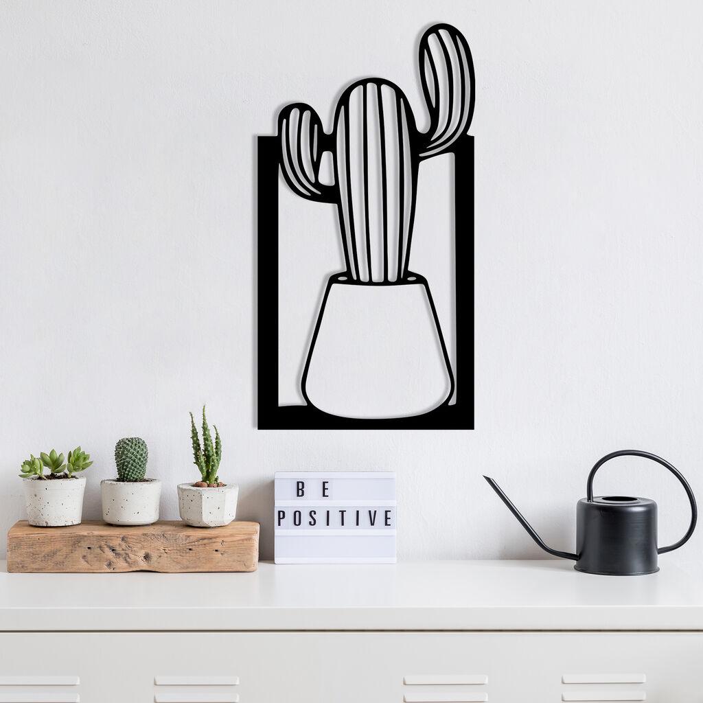 Wallity Zidna dekoracija Mulhem, 27 x 50 cm, Crna