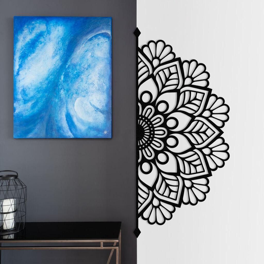 Zidna dekoracija Esila, 160 x 71 cm, Crna