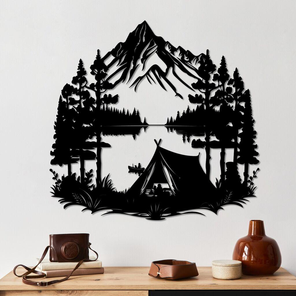 Wallity Zidna dekoracija Vikend, 59 x 62 cm, Crna