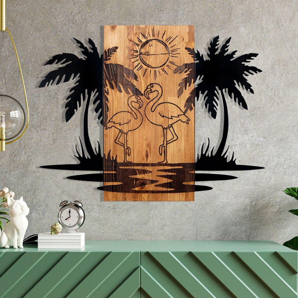 Wallity Zidna dekoracija Havaji, 74 x 57,5 ​​cm, Crna