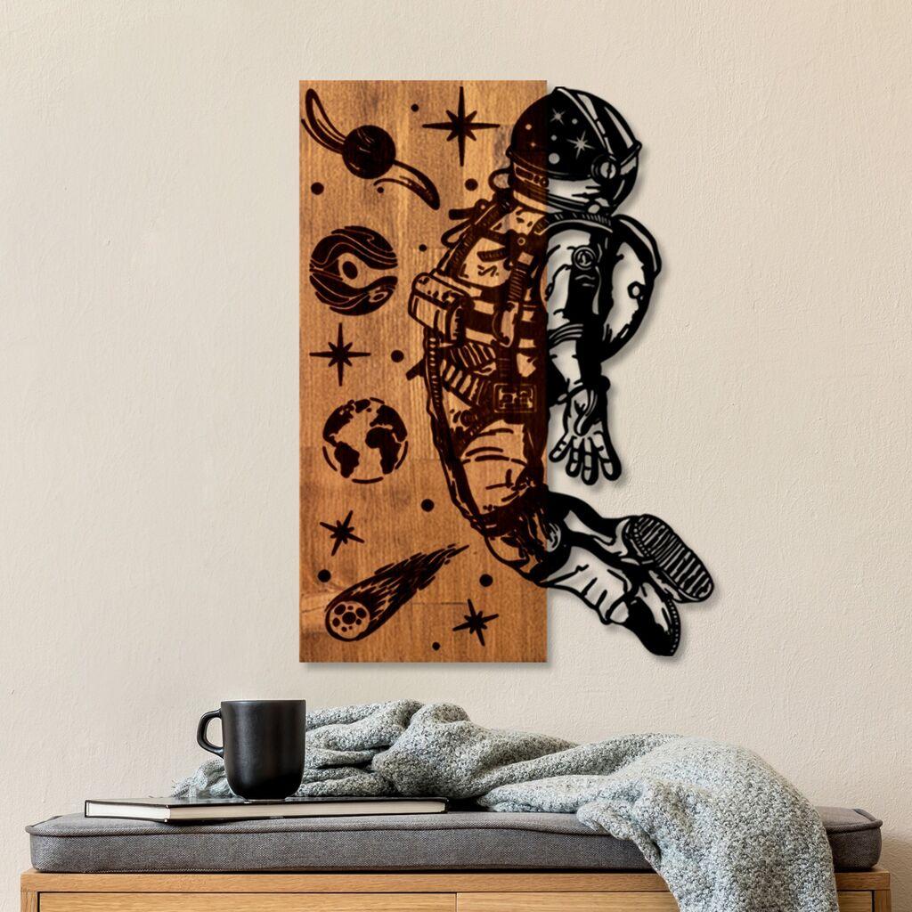 Wallity Zidna dekoracija Cosmic, 42 x 58 x 3 cm, Smeđa