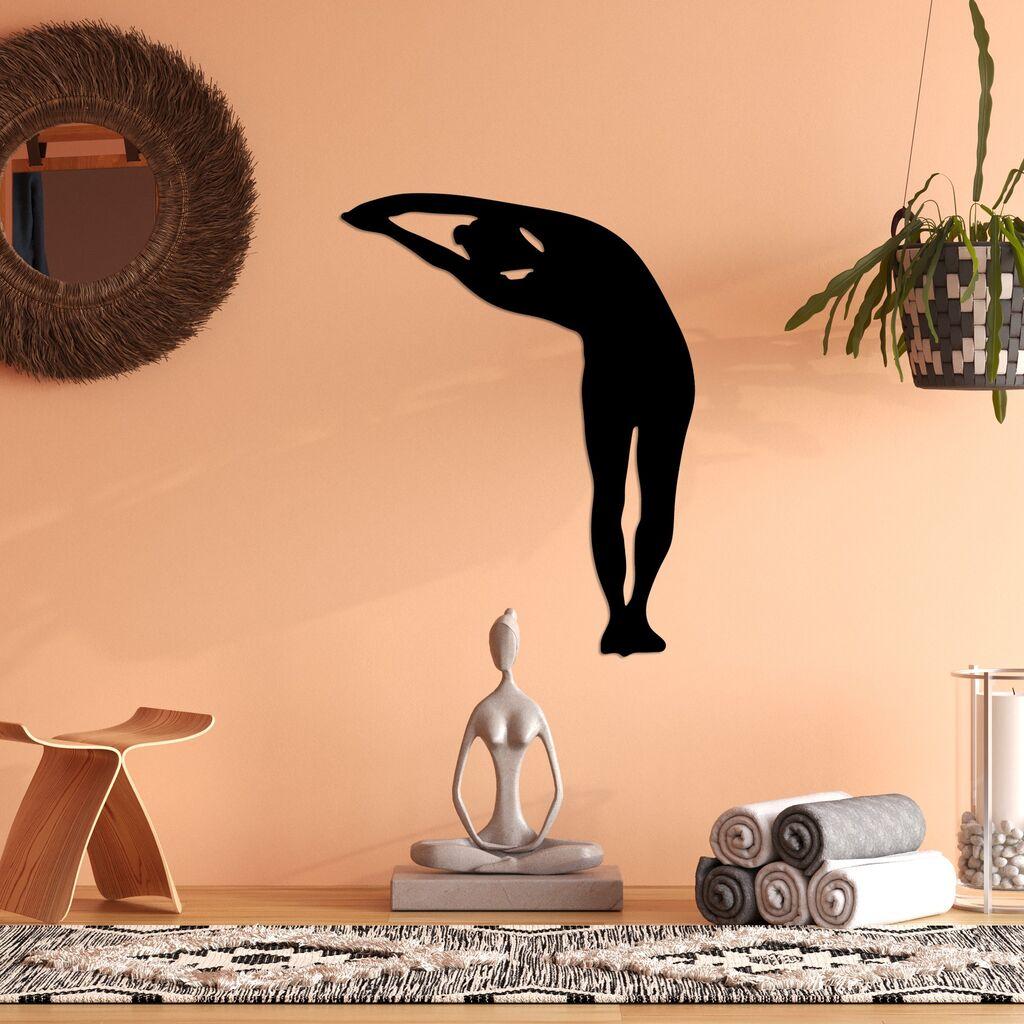 Wallity Zidna dekoracija Yoga 28, 42 x 60 cm, Crna