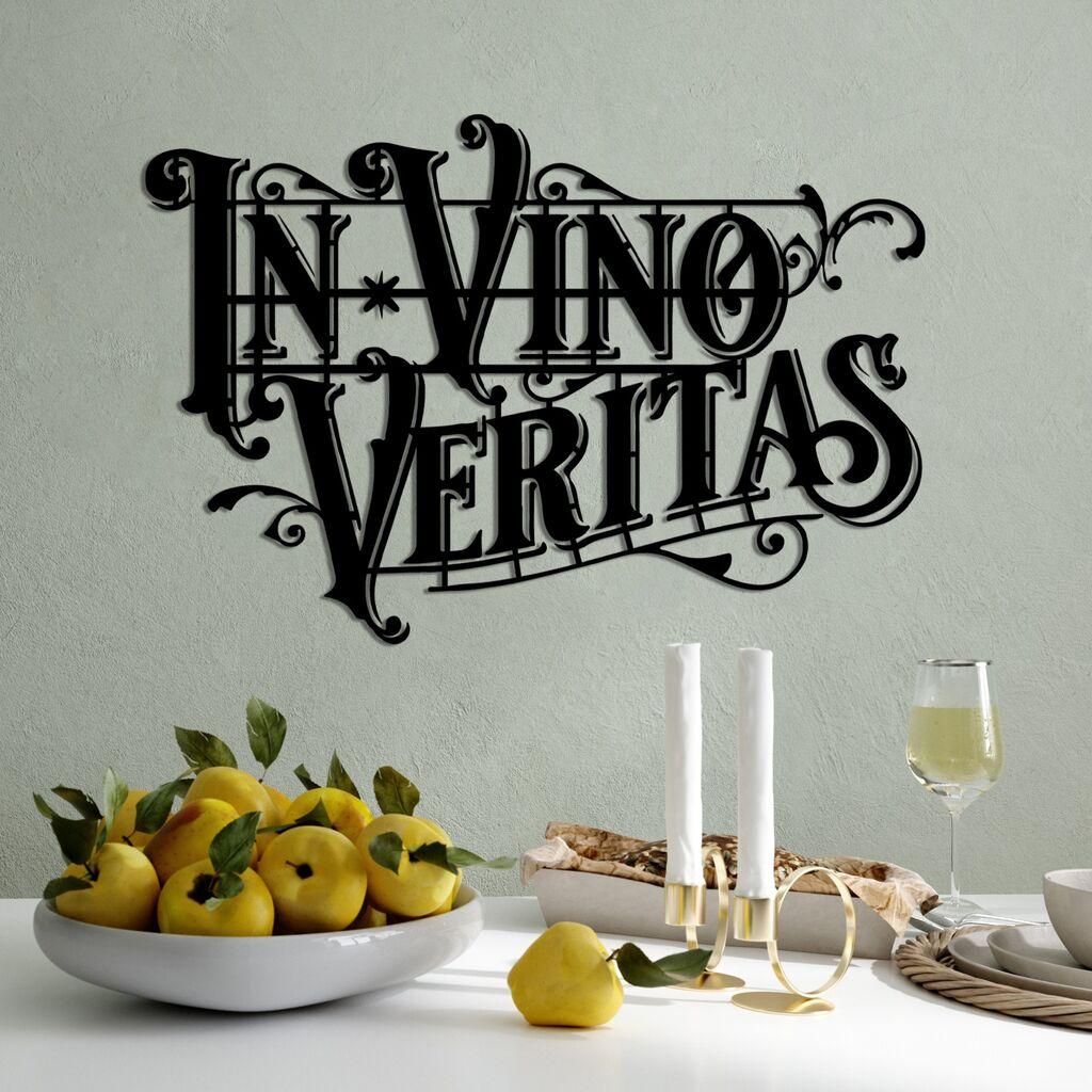 Wallity Zidna dekoracija Veritas 2, 60 x 41 cm, Crna