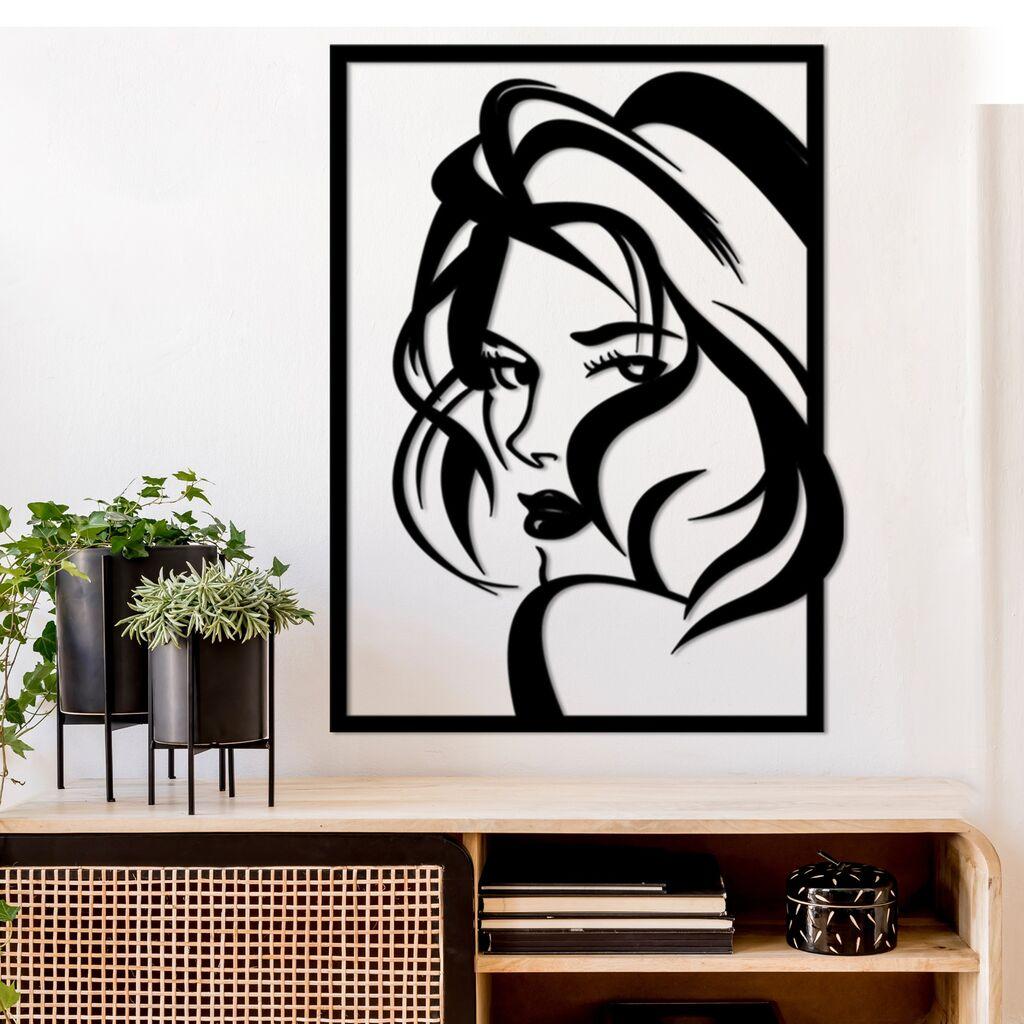 Wallity Zidna dekoracija Look, 56 x 41 cm, Crna