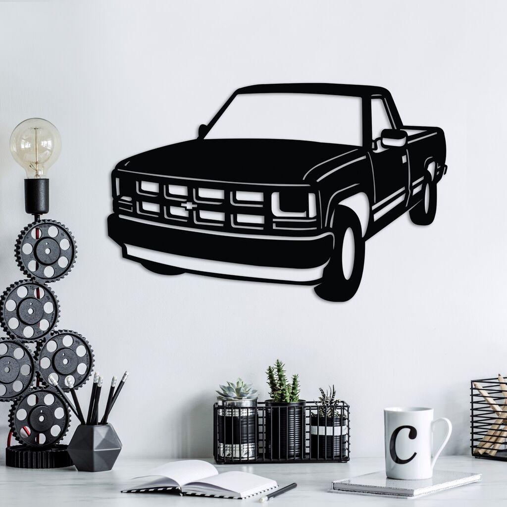 Wallity Zidna dekoracija Chevrolet C-K (1994 - 1996), 60 x 39 cm, Crna