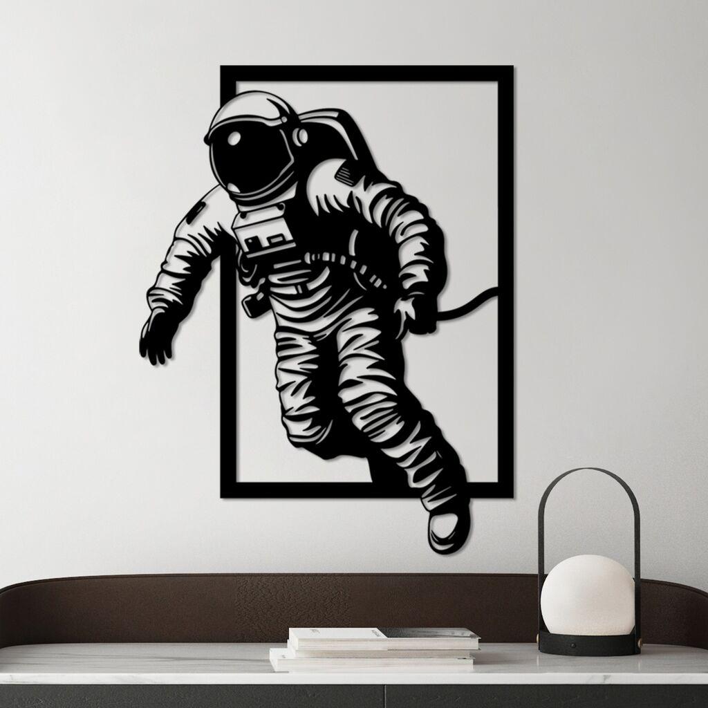Wallity Zidna dekoracija Out Space, 69 x 52 cm, Crna