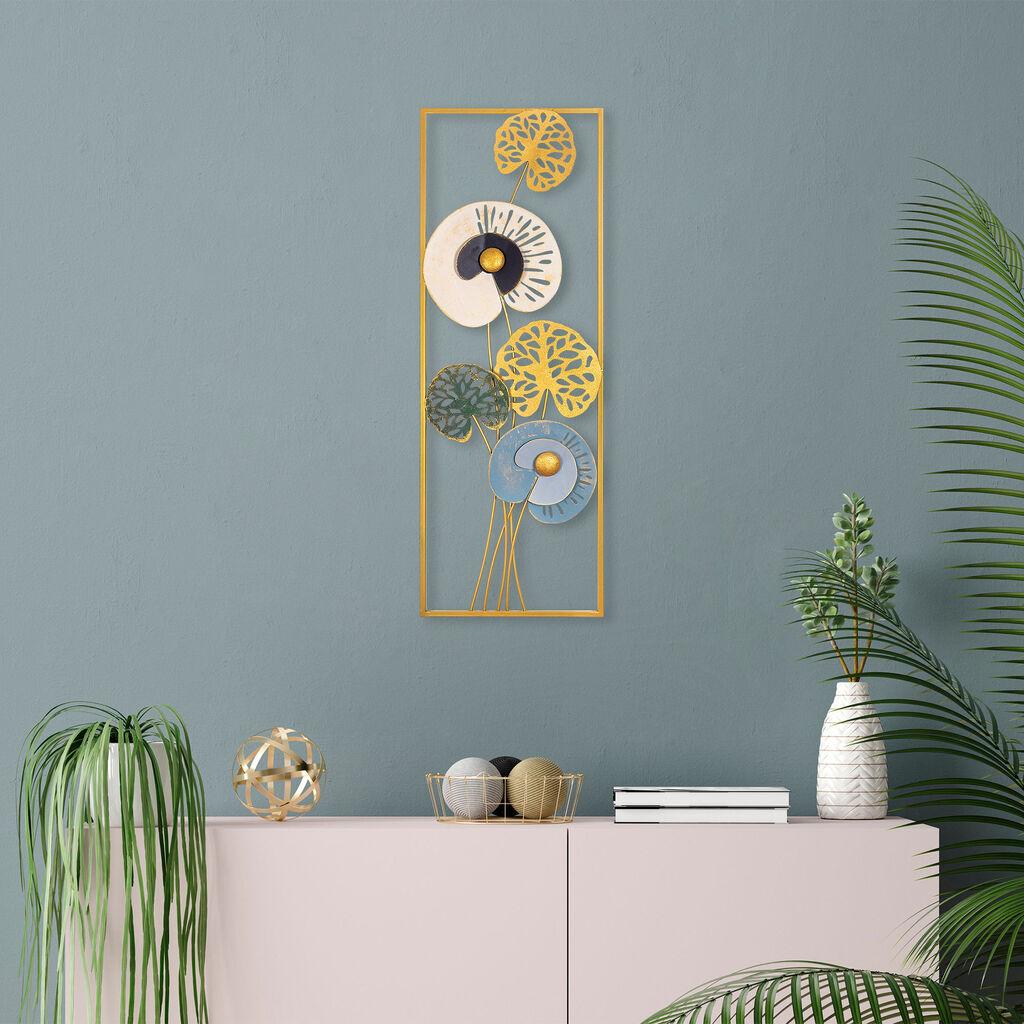 Wallity Zidna dekoracija Loza 3, 32 x 90 cm, Zlatne boje