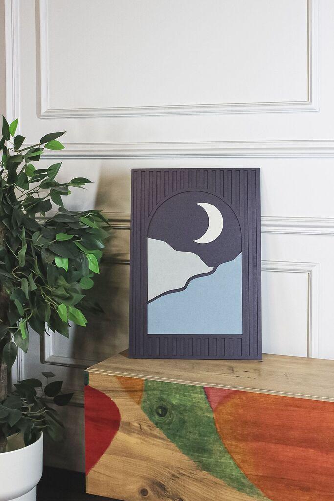 Zidna slika Ersy3Dmoon-2030, MDF, 20x30x2 cm