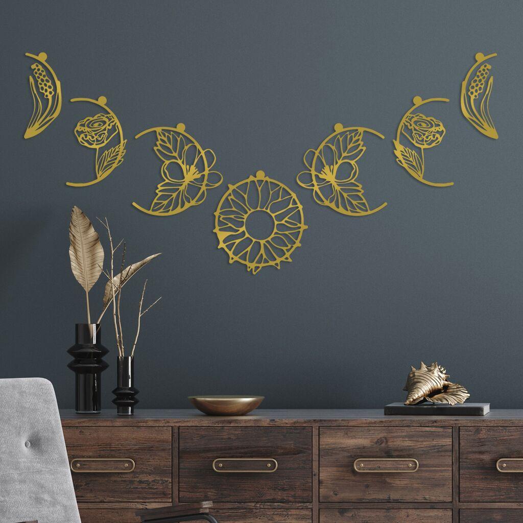 Wallity Zidna dekoracija Simbolo-3, 10 x 23 cm, zlatne boje