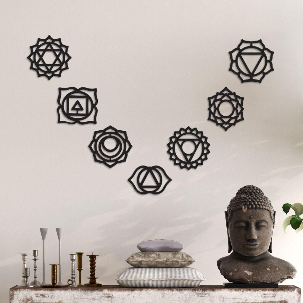 Wallity Zidna dekoracija Symbolo-1, 10 x 6 cm, Crna