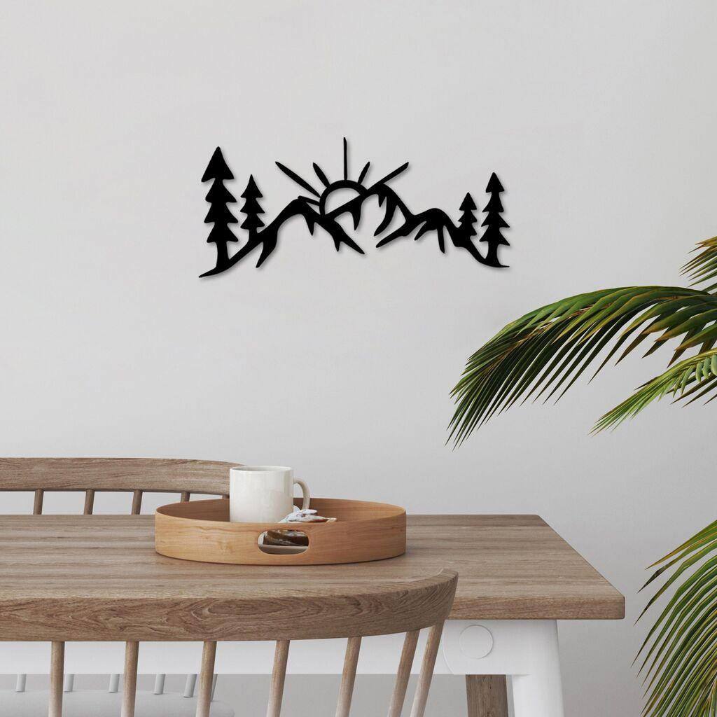 Wallity Zidna dekoracija Pogled, 60 x 26 cm, Crna