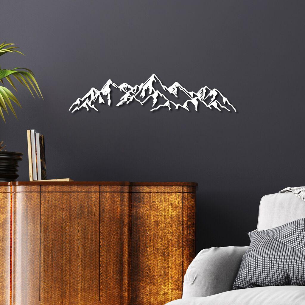 Wallity Zidna dekoracija Pogled na planine - 2, 62 x 14 cm