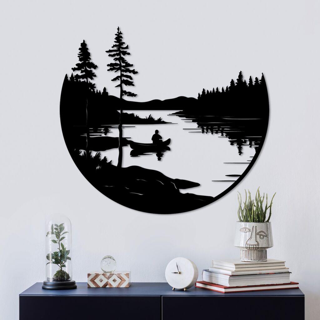 Wallity Zidna dekoracija Solo, 54 x 60 cm, Crna