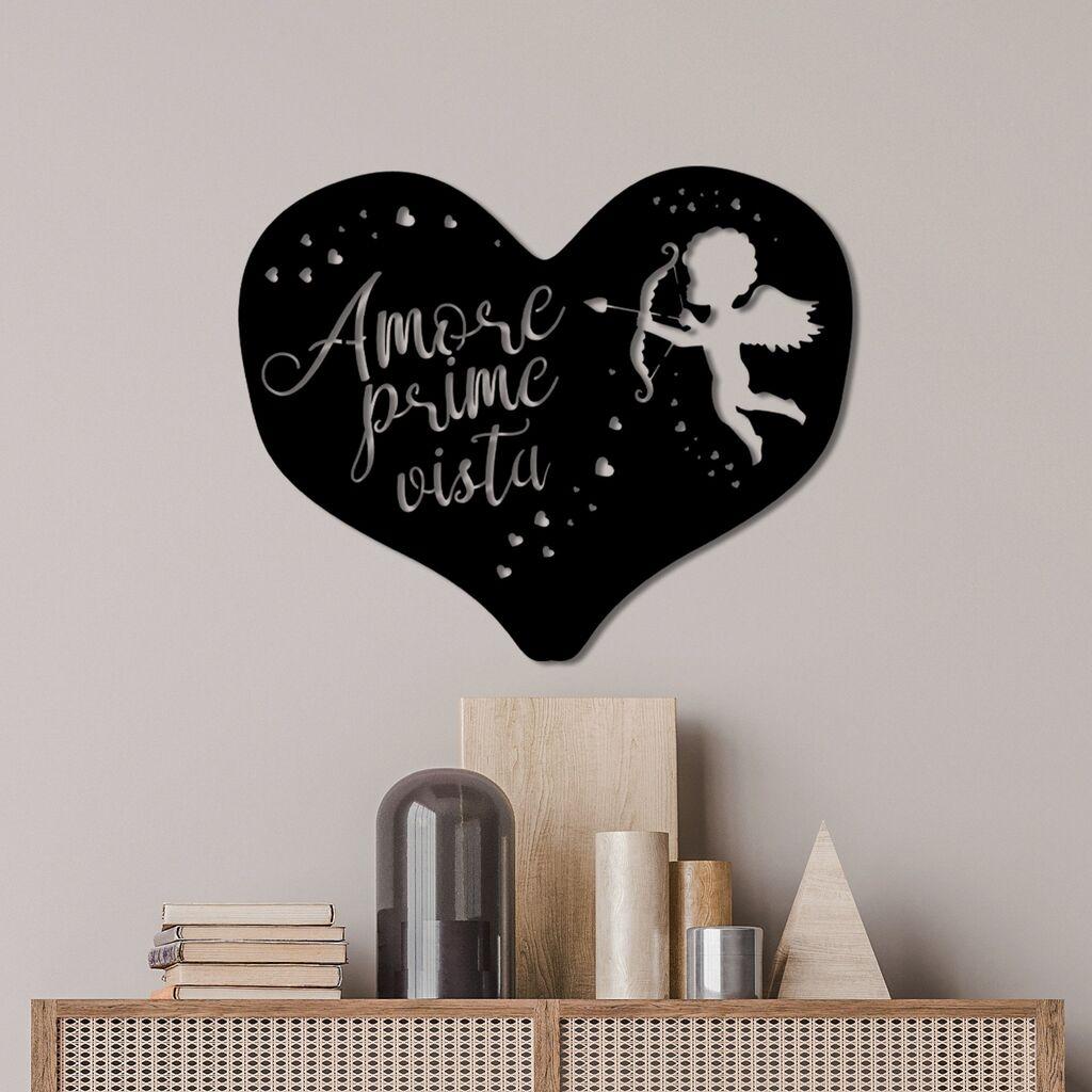 Wallity Zidna dekoracija Amore Prima Vista 1, 56 x 45 cm, Crna