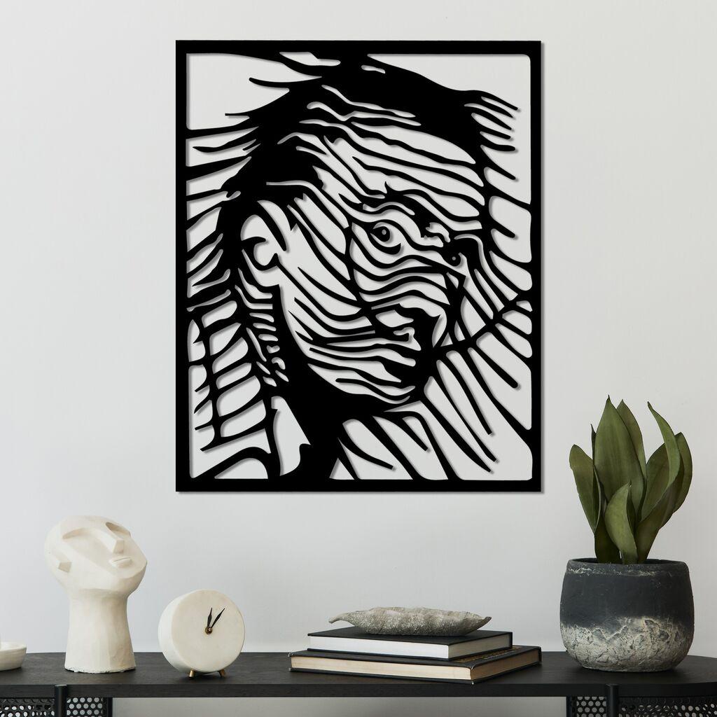 Zidna dekoracija Dali, 45 x 56 cm, crna