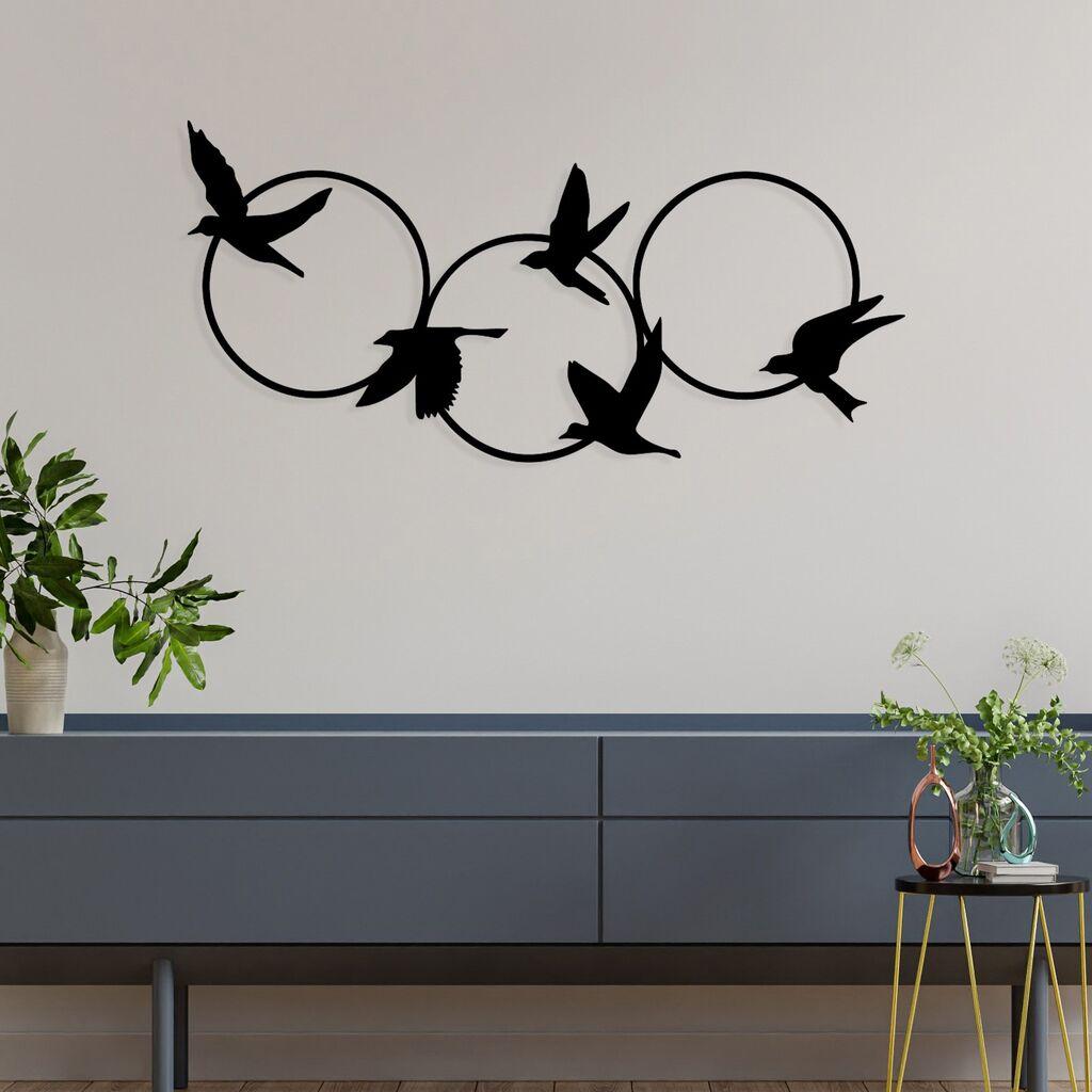 Wallity Zidna dekoracija Tranquila, 68,5 x 32,5 cm, Crna