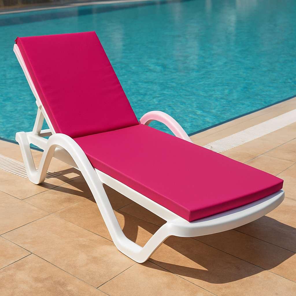 Atelier del Sofa Jastuk za ležaljku Sunny, 100x60x80 cm, Roze