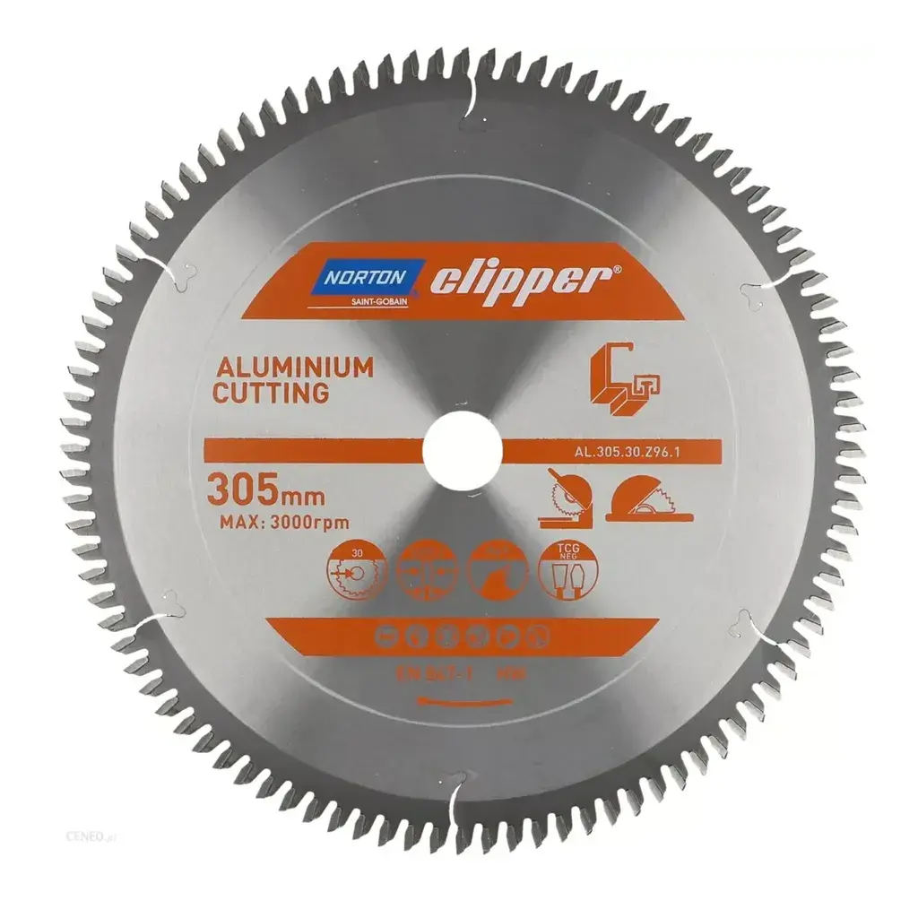 Norton List cirkulara za rezanje aluminija Clipper, 305x30mm, 96 zuba