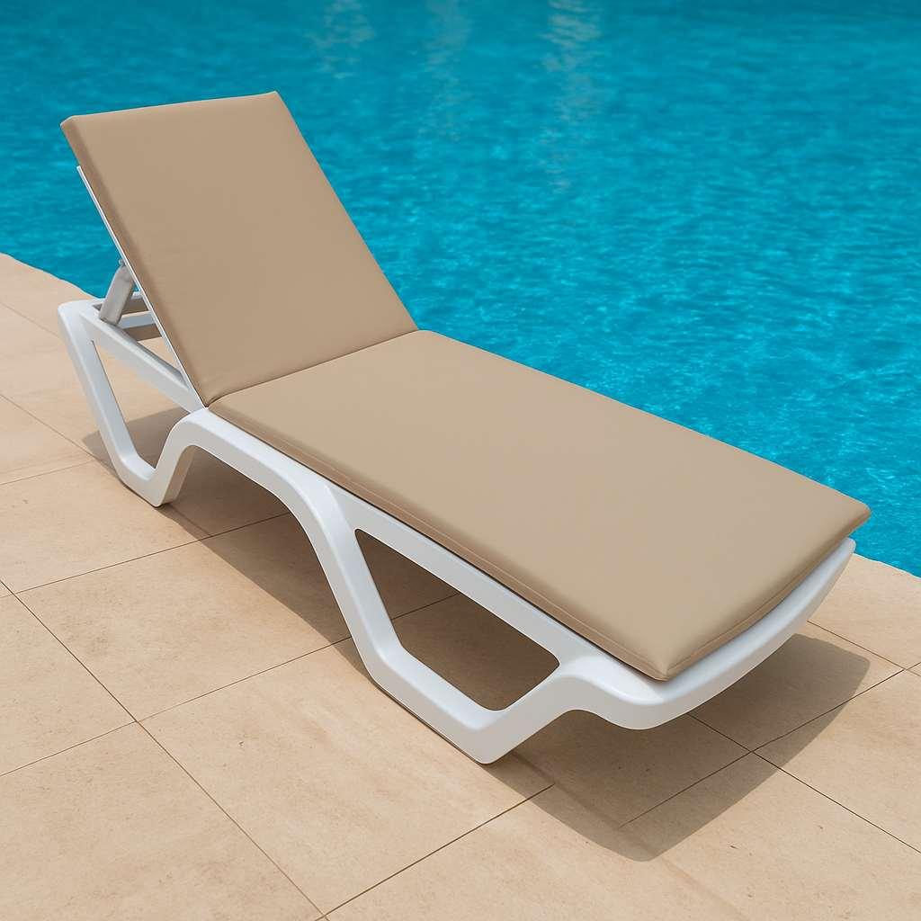 Jastuk za sofu Atelier del za ležaljku Sunny, 100x60x80 cm, krem