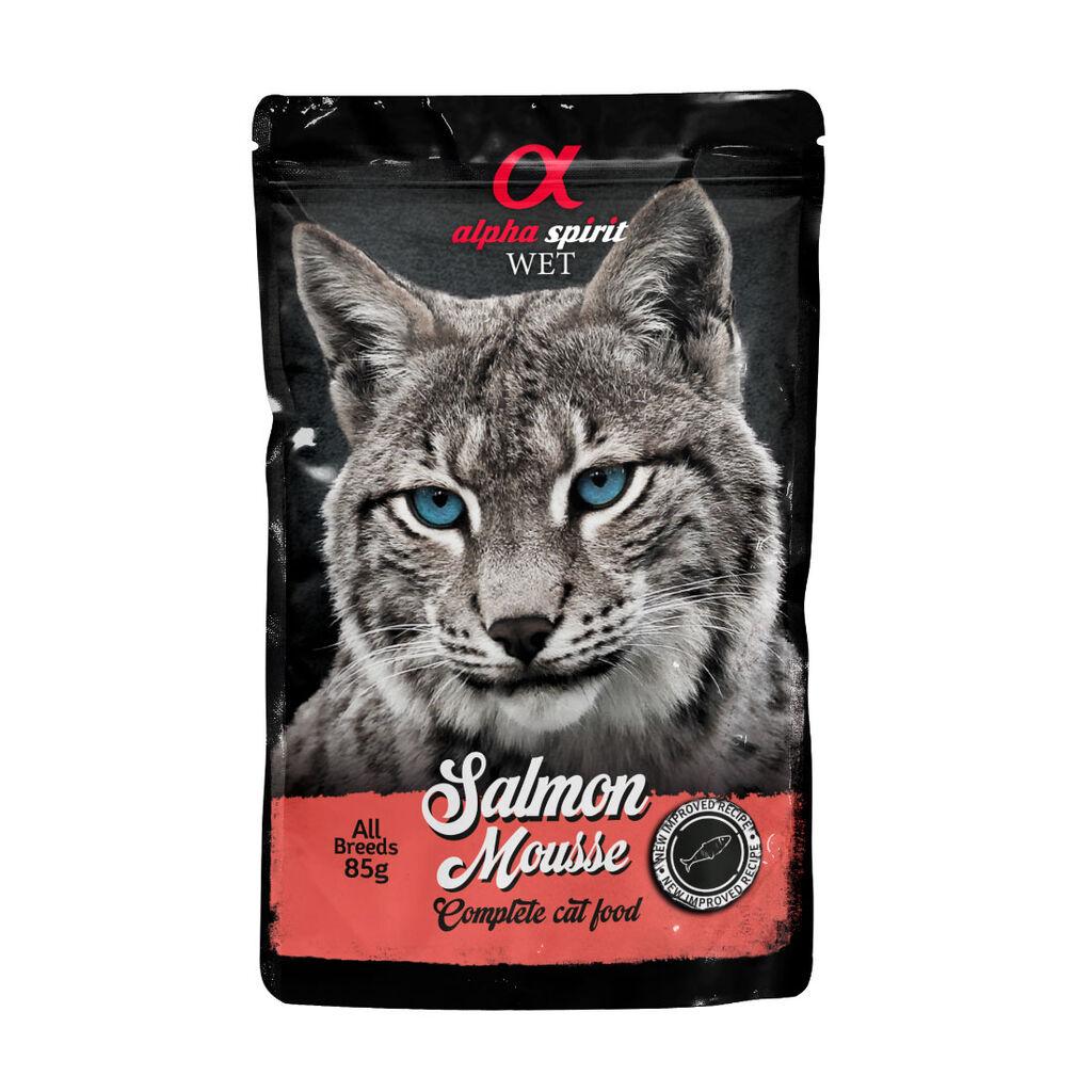 Alpha Spirit Hrana za mačke Wet Mousse, Losos u umaku, 85 gr