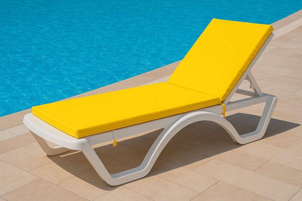 Jastuk za sofu Atelier del za ležaljku Sunny, 100x60x80 cm, žuti