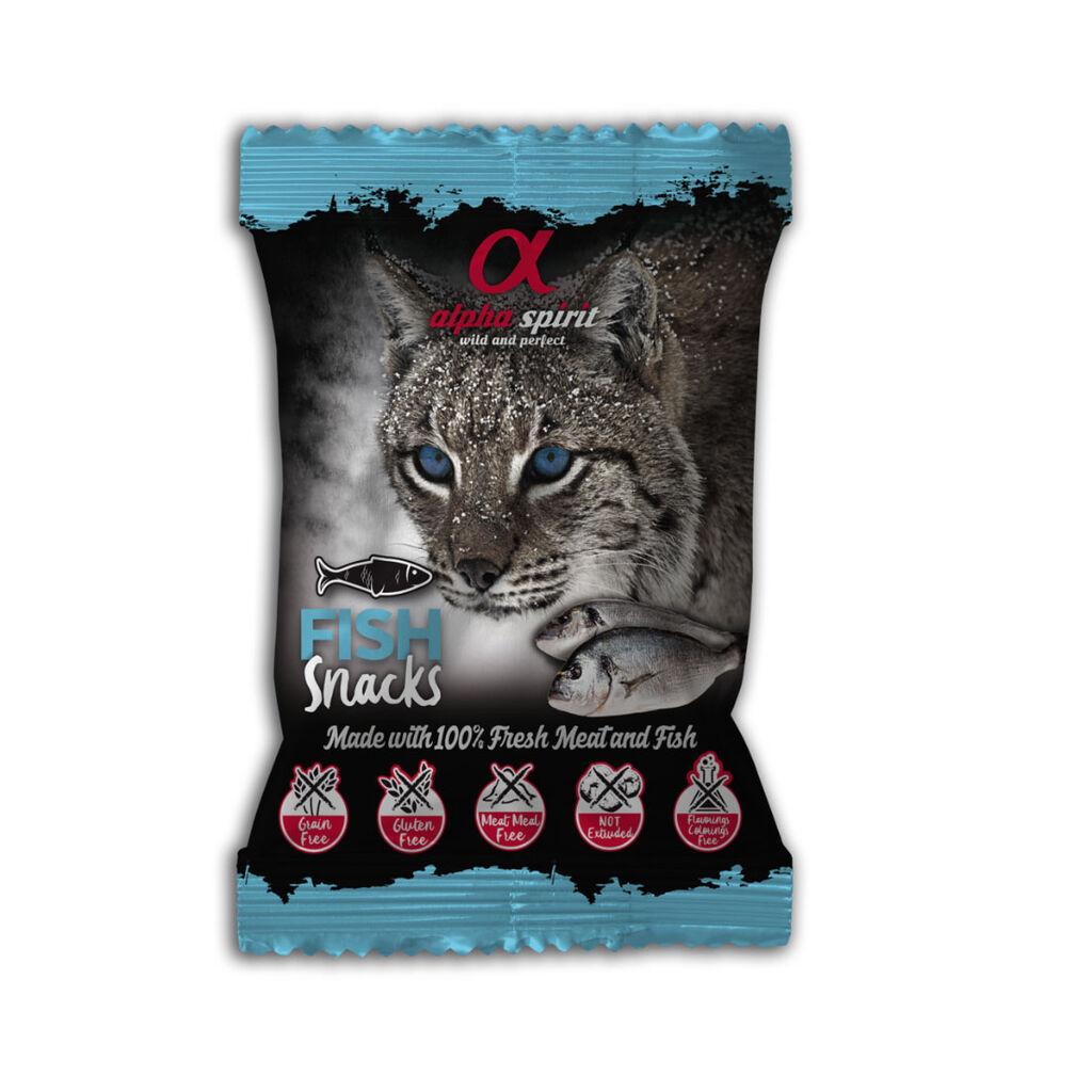 Alpha Spirit Poslastice za mačke Fish Snacks, Riba, 50 gr