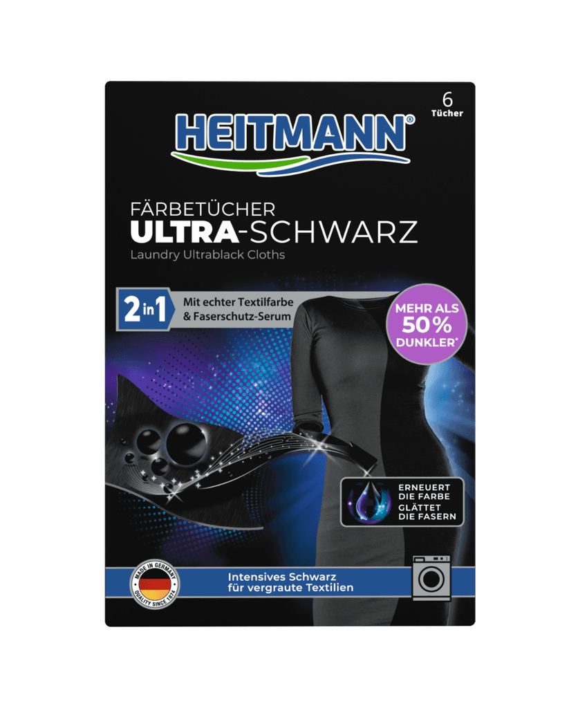 Heitmann maramice 2u1 za vraćanje boje crnom rublju