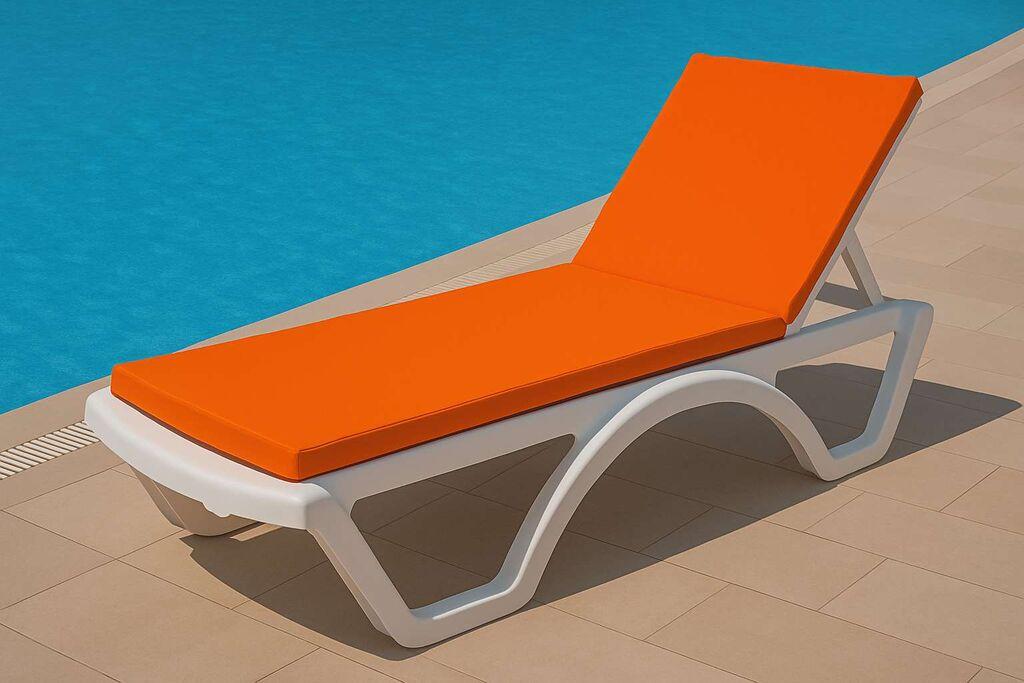 Atelier del Sofa Jastuk za ležaljku Sunny, 100x60x80 cm, Narandžasti