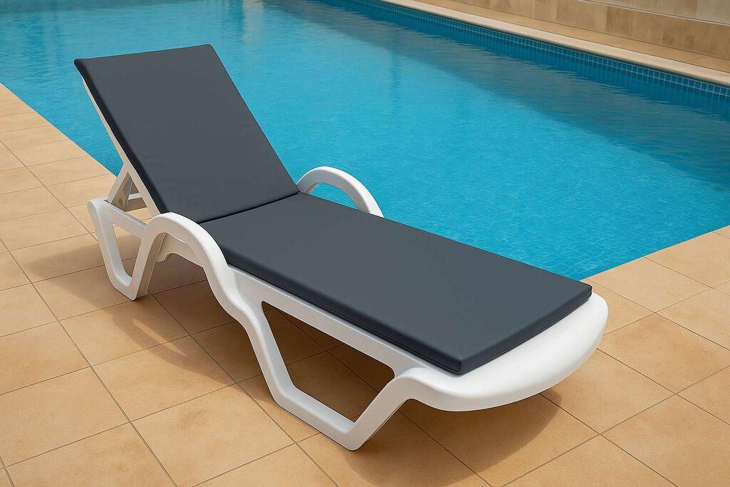 Atelier del Sofa Jastuk za ležaljku Sunny, 100x60x80 cm, Sivi