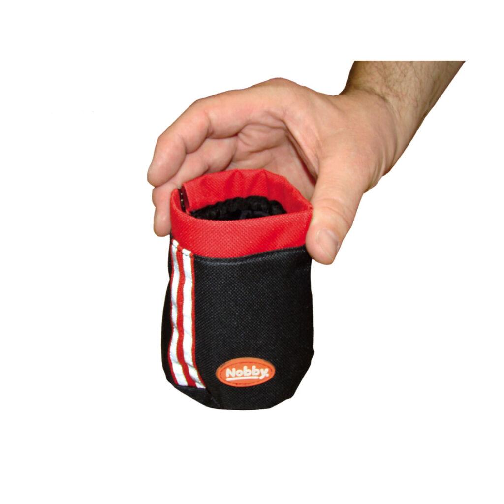 Nobby Torba za poslastice Snack Bag, Mala, 11x11 cm, Crno-crvena