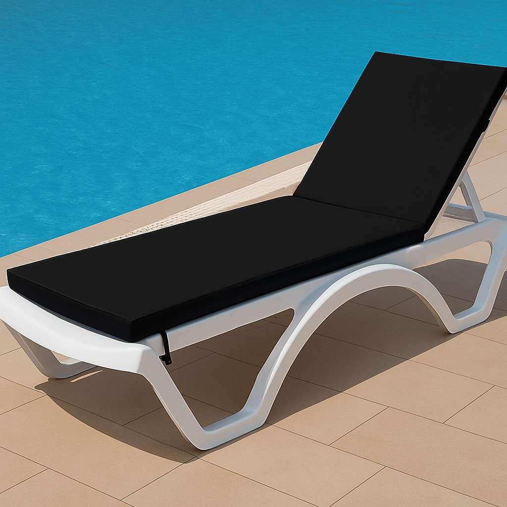 Atelier del Sofa Jastuk za ležaljku Sunny, 100x60x80 cm, Crni