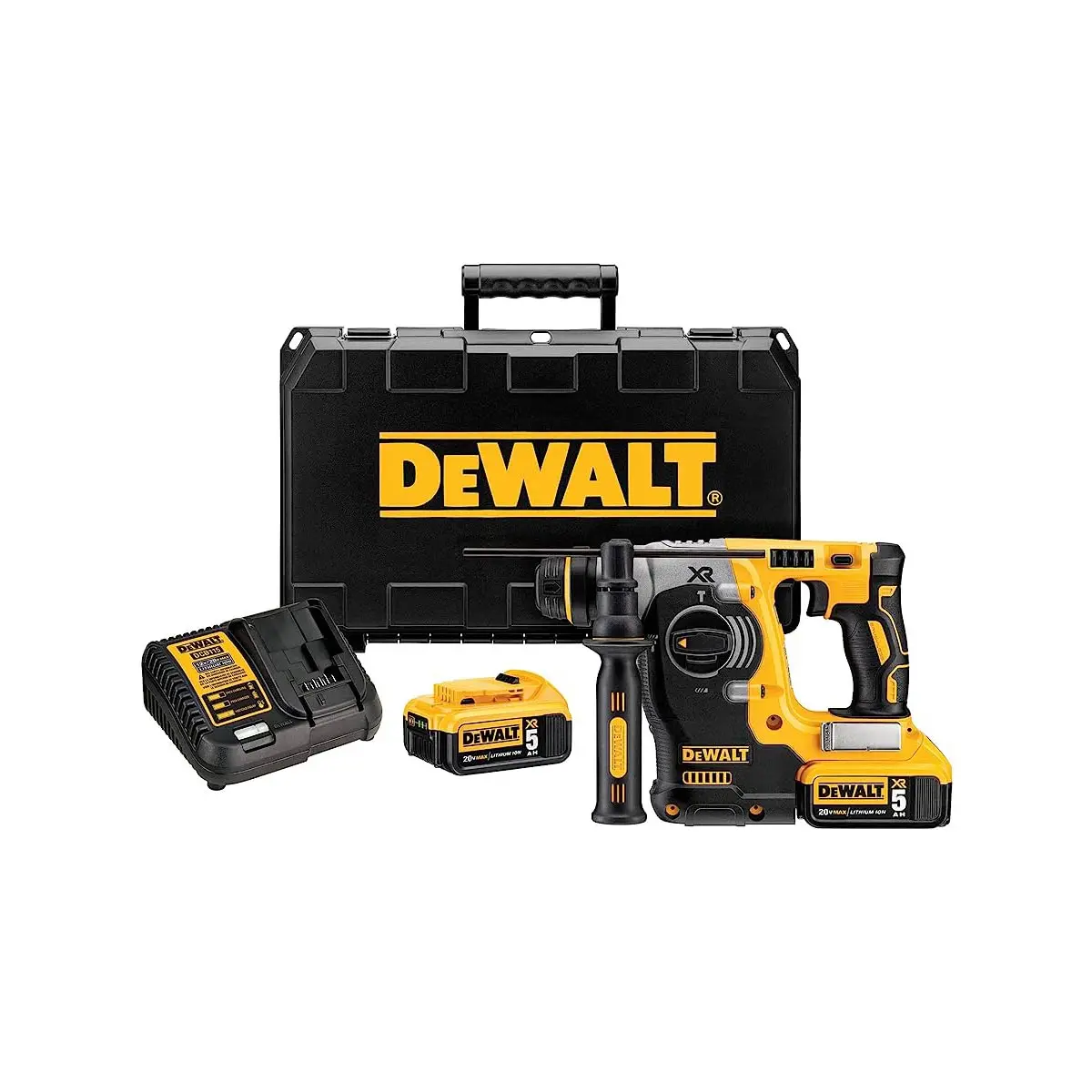 DeWALT Aku udarna čekić bušilica DCH273P2 SDS+ 2 x 5 Ah 18 V