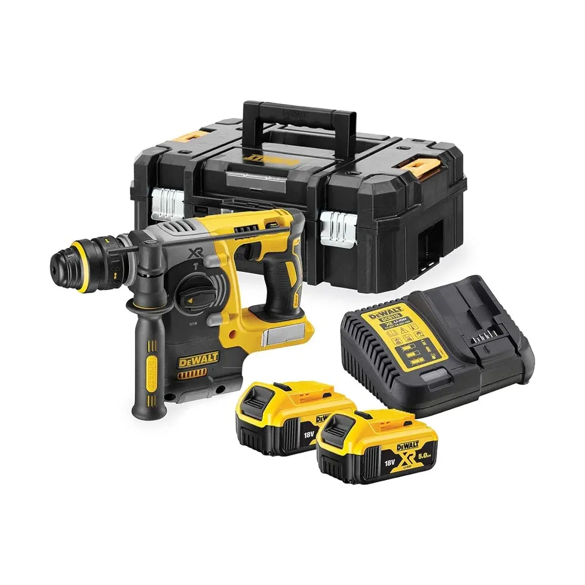 DeWalt Aku bušilica-čekić SDS+ BRUSHLESS 18V 2x5.0Ah DCH273P2T-Kit