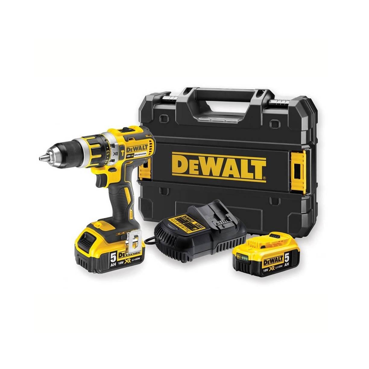 DeWALT Aku udarna bušilica odvijač Brushless DCD795P2 XR 18V MAX 2x5.0Ah, Žuta