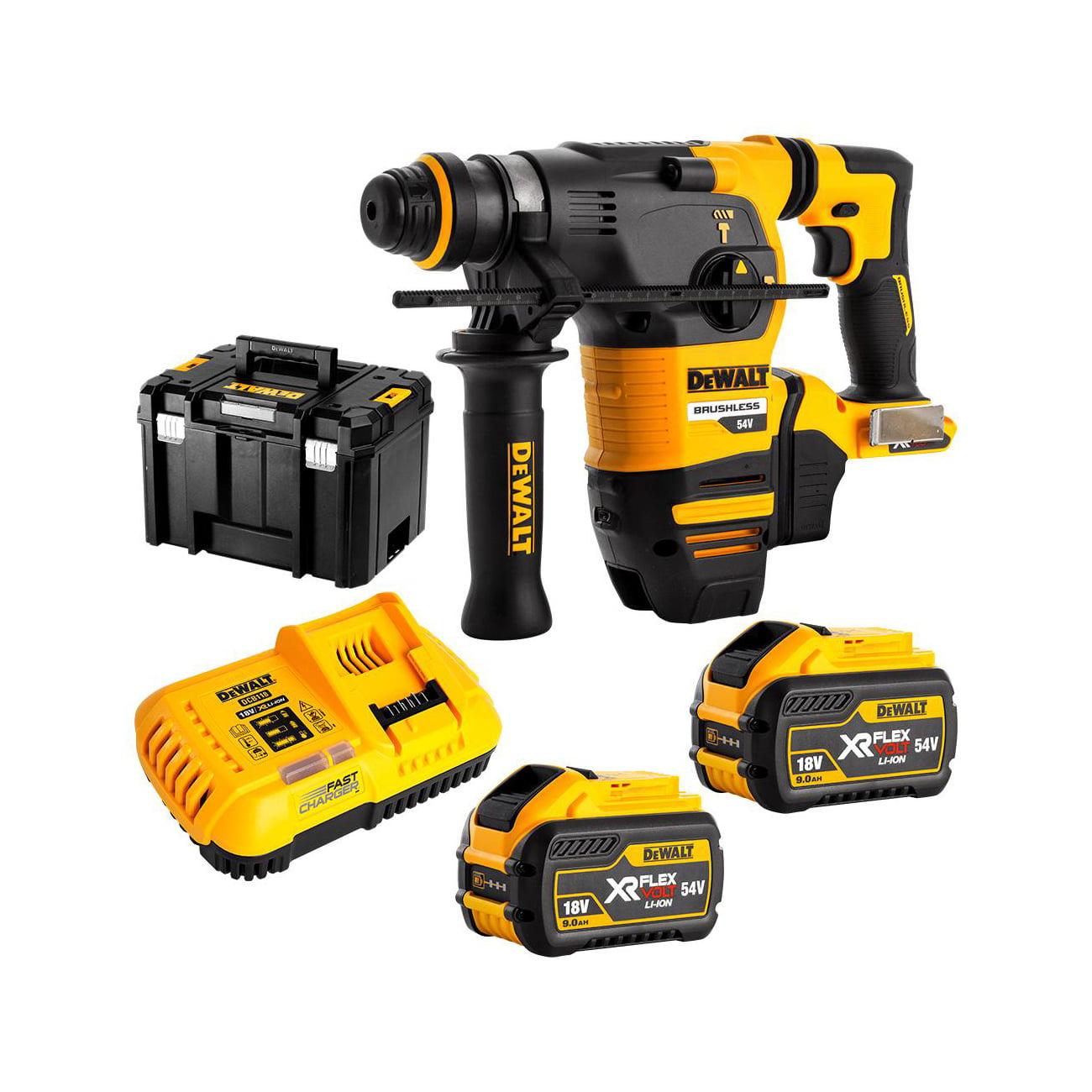 DeWALT Aku udarna čekić bušilica Flexvolt DCH333X2 SDS-Plus 54V 6.1J, Žuta