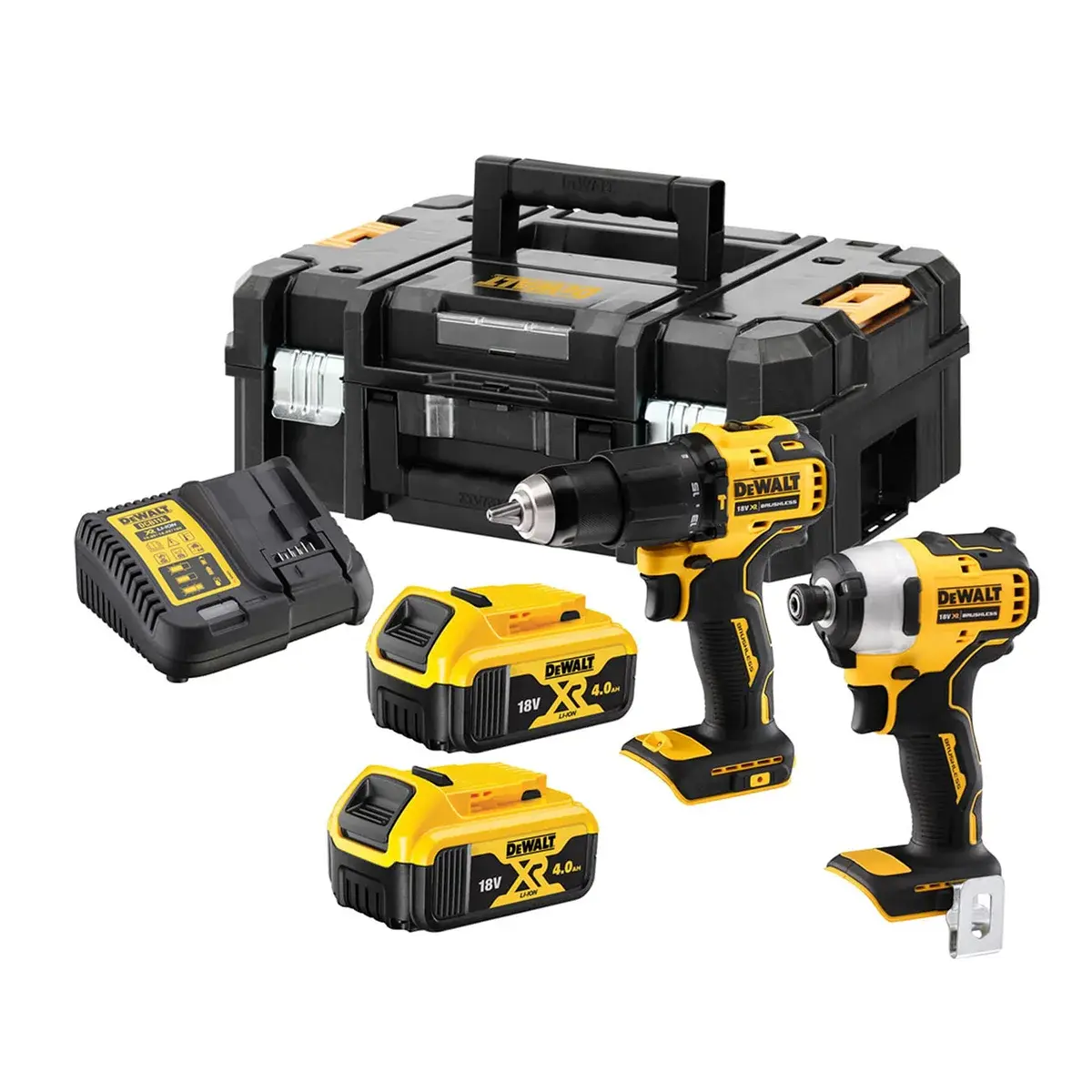 DeWalt Set aku bušilica i odvijač 18V 2x2.0 Ah DCK2059D2T