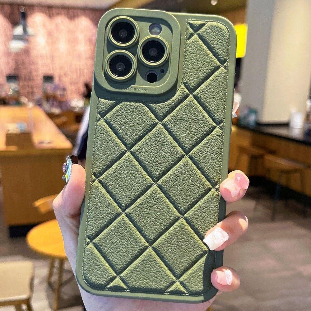 Maska za iPhone 15 Pro Max Rhombus, Zelena
