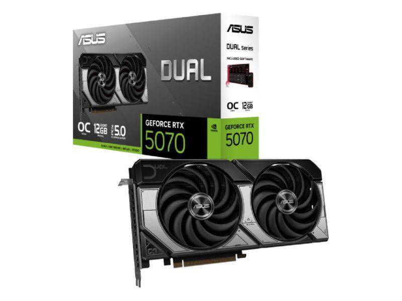 Asus grafička kartica GeForce RTX 5070 DUAL-RTX5070-O12G, 12GB, 192bit