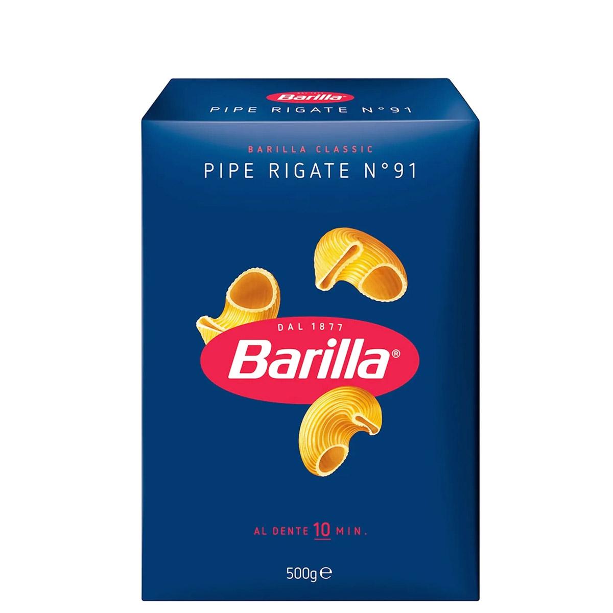 Barilla Pasta Pipe Rigate, 500g