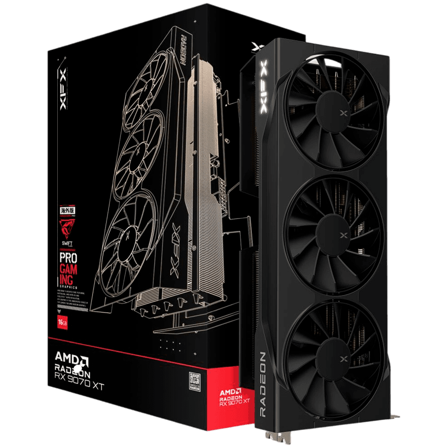 Xfx Swift Grafička kartica, Amd Radeon Rx 9070XT, Triple Fan, 16gb, Gddr6, 256-Bit, Hdmi 3X DP Si Only