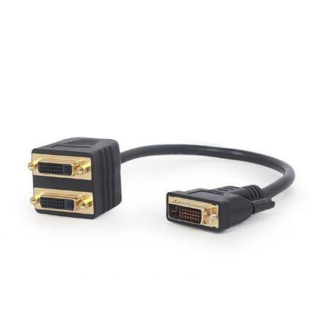 Gembird Video Splitter, DVI-D Muški na Dual DVI Ženski, 0.3m, A-DVI-2DVI-01