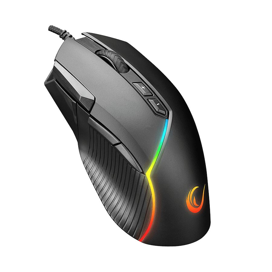 Rampage Gejming Miš SMX-G39 Comfort, USB, 8D + Dodatni Shot Taster, 7200 DPI, RGB LED, Programabilan, 35496