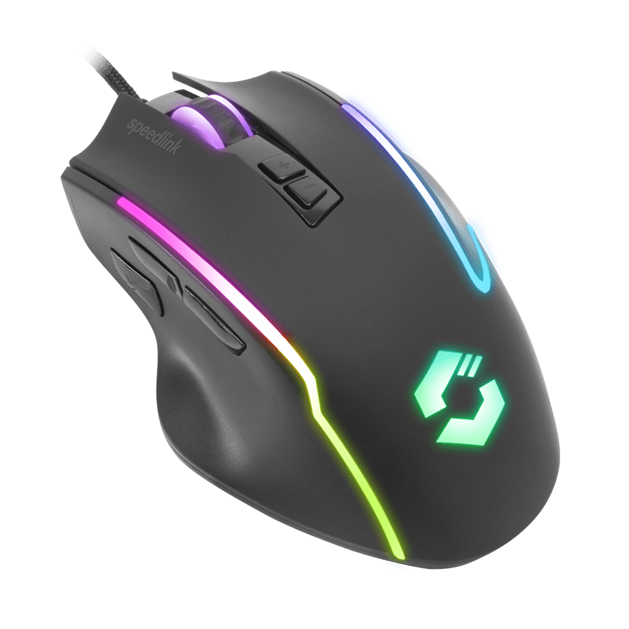 Speedlink Miš Decus NX RGB Gaming, Guma Crni, SL-680024-RRBK