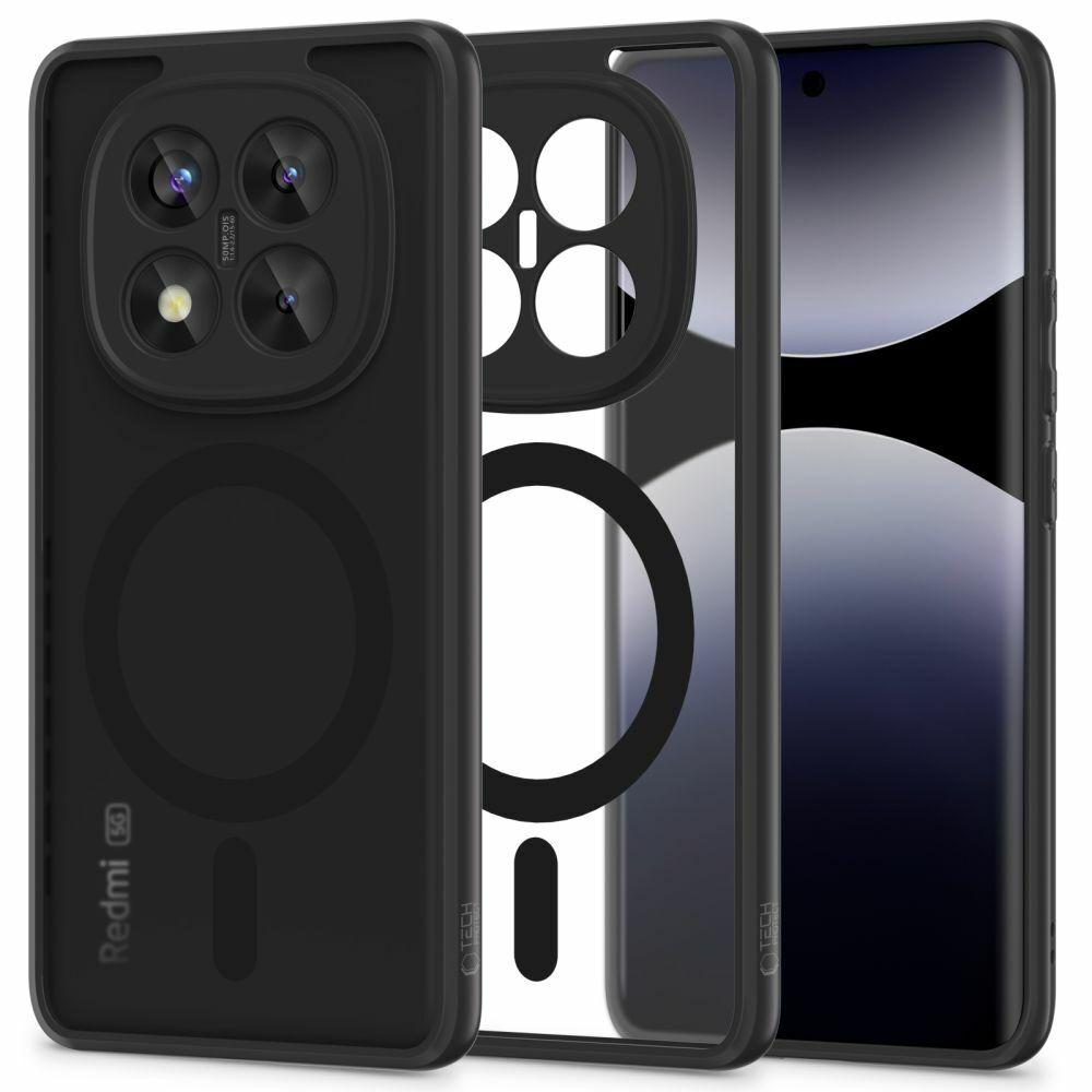Tech Protect Maska za mobilni telefon Xiaomi Redmi Note 14 Pro+ Plus 5G Magmat, MagSfe, Crna