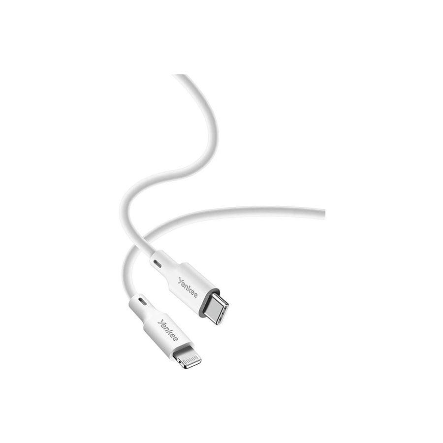 Yenkee USB kabal YCU 635 WH SILIC MFi - USB C/1.5m