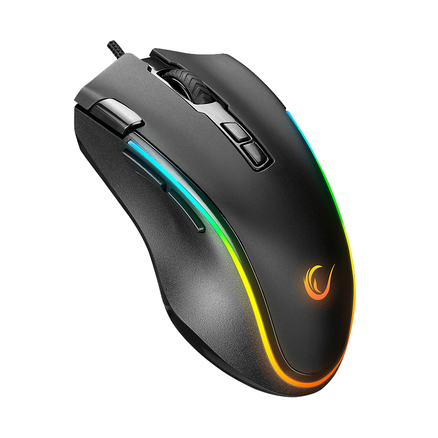 Rampage Gejming Miš SMX-G72 Greedy, 8 Tastera, Dupli Klik, Real RGB Pozadinsko Osvetljenje, Makro Programabilan, 33362