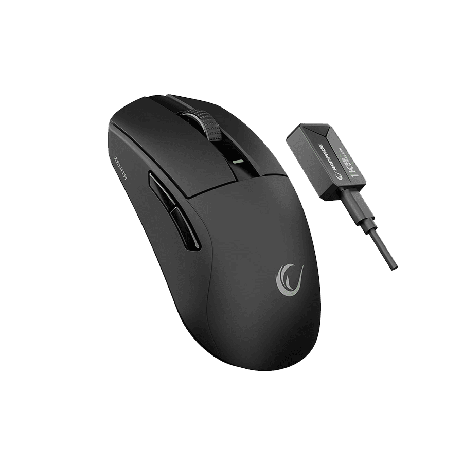 Rampage Gejming Miš Zenith Bluetooth, Žični 2.4 GHz, Crni, Wireless, Paw3395 Nordic 52833 MCU, 41653